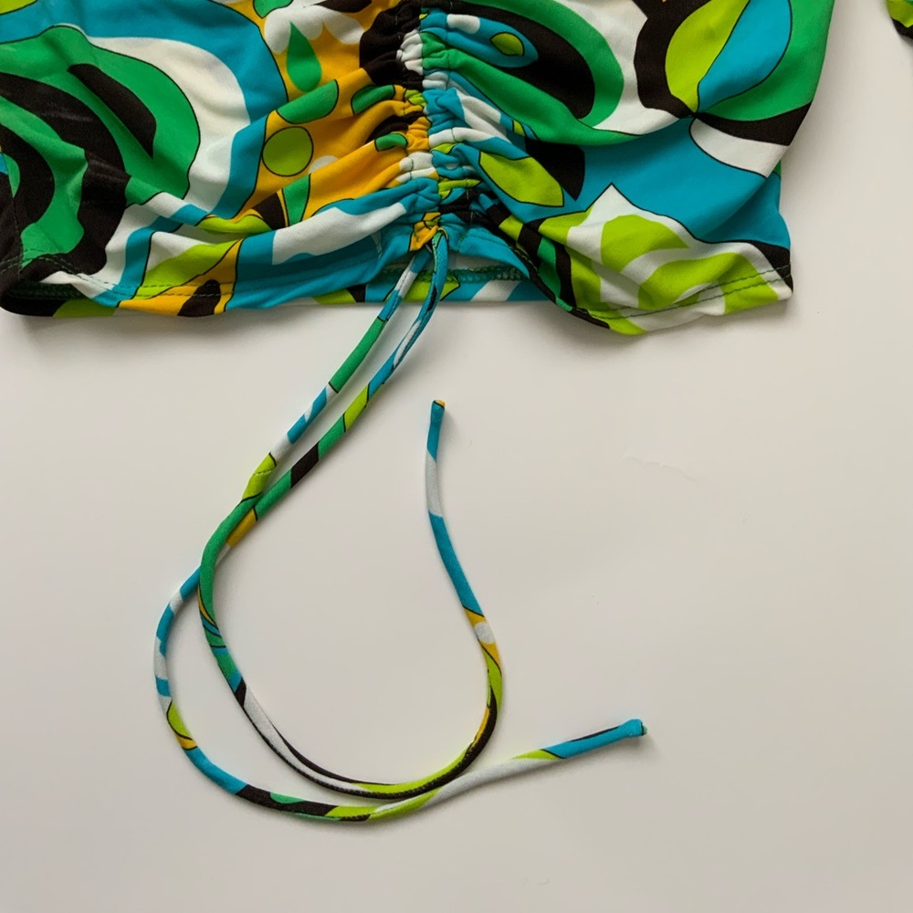 Zara Multicolor Patterned Top - Picture 5 of 7